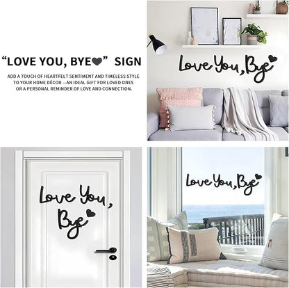 Large Love You Bye Wood Sign Home Decor, Above Door Topper Decoration, Boho - Image 6