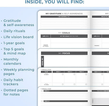 Clever Fox Planner Large – Undated Weekly & Monthly Planner - Image 5
