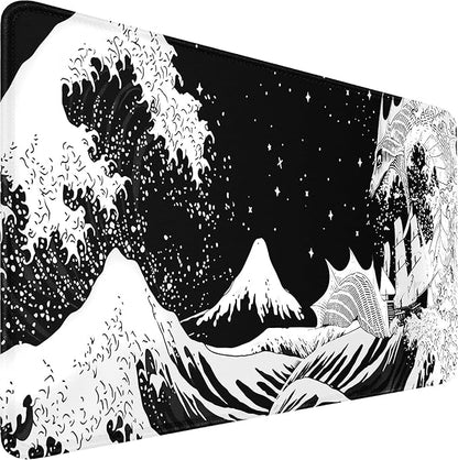 Gaming Mouse Pad, 31.5x15.7 inch Large Extended Computer Keyboard Mouse Mat by Naukay