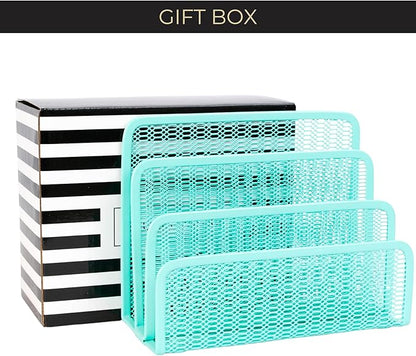 BLU MONACO Aqua Metal Mesh Letter Sorter - Image 5