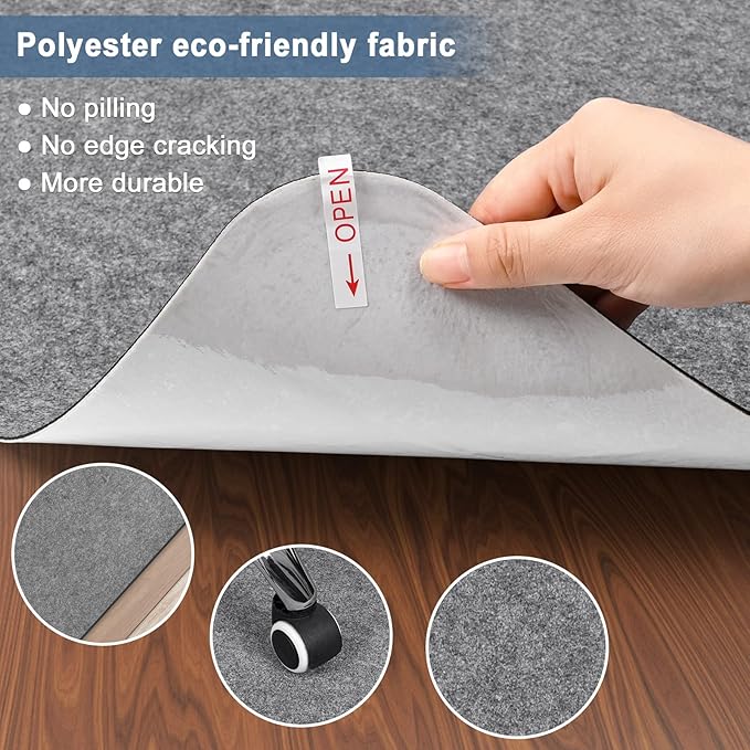 Placoot 2 Pack Office Chair Mat - Image 4