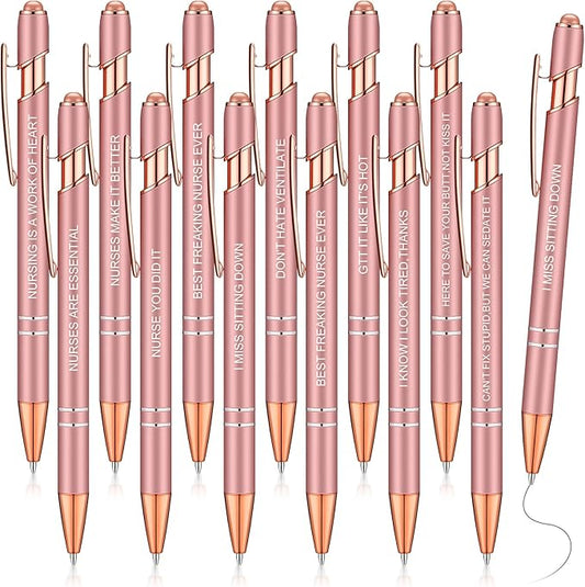 Zonon 12 Pcs Inspirational Pens Bulk Funny Ballpoint Pen by Zonon