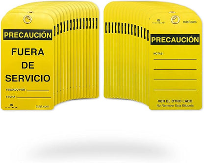 TRADESAFE Spanish Out of Service Tags, Fuera de Servicio by TRADESAFE