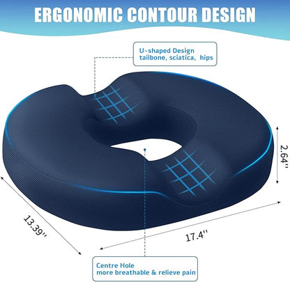 BlissTrends Donut Pillow Seat Cushion, Donut Chair Cushions - Image 2