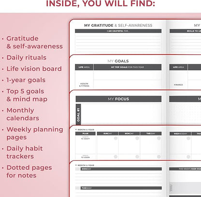Clever Fox Planner Large – Undated Weekly & Monthly Planner - Image 5