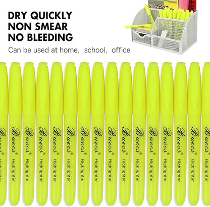 Buecs Highlighters Bulk Pack, Chisel Tip, Fluorescent Yellow, suitable - Image 6