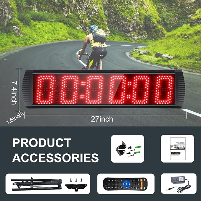 Portable 5'' High 6 Digits LED Race Clock - Image 5