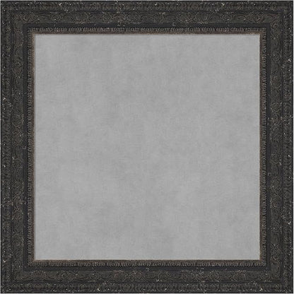 Amanti Art Black Framed Magnetic Board 25x25 Medium Vision Board by AmantiArt