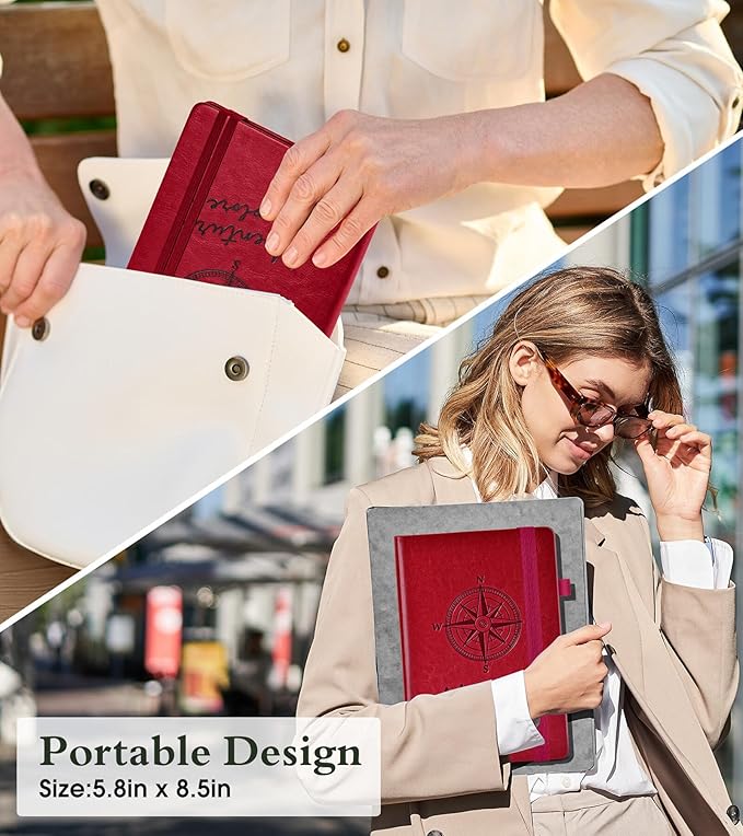 PAIBAS Blank Journal Notebook for Women Men, 160 Pages, A5 Hardcover Sketchbook - Image 7