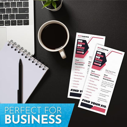 Home Advantage 4x9 Index Rack Business Marketing Note Cards Blank White - Image 4