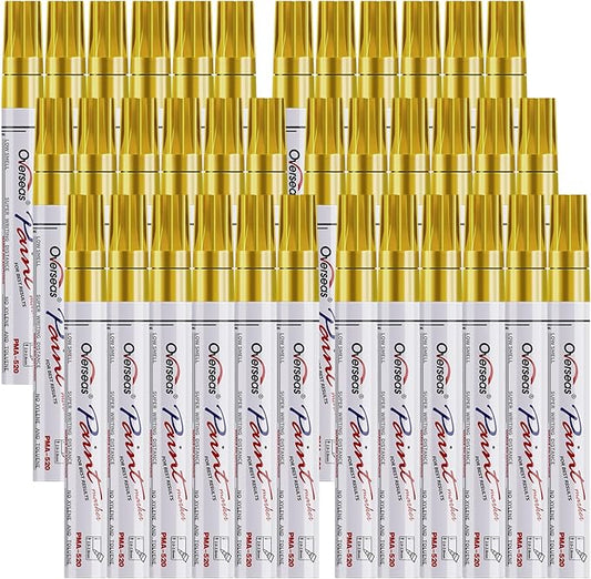 Overseas Metallic Gold Paint Marker Pens by Overseas