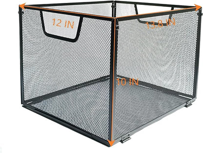 SREGGSIY 2 Pack Metal File Baskets, Hanging File Folder Organizer, Office File - Image 7