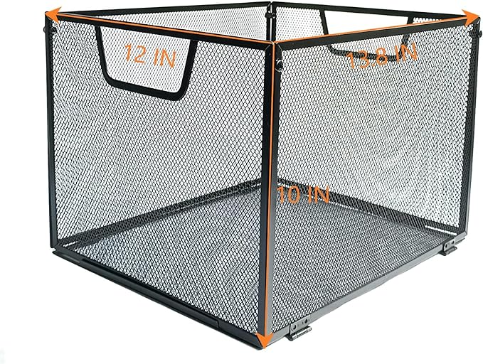 SREGGSIY Metal Mesh Hanging File Organizer, Office/School/Home File Crate - Image 7