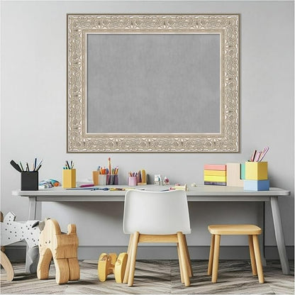 Amanti Art Silver Framed Magnetic Board 25x31 Medium Vision Board - Image 5