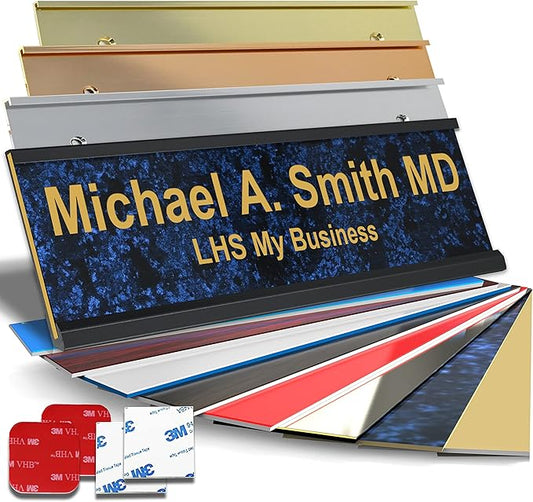 Custom Name Plate with Choice of Mounting by LHS+My+Business