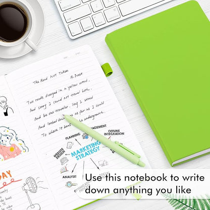 feela 5 Pack Notebooks Journals Bulk, Hardcover Notebook Classic Ruled Lined - Image 4