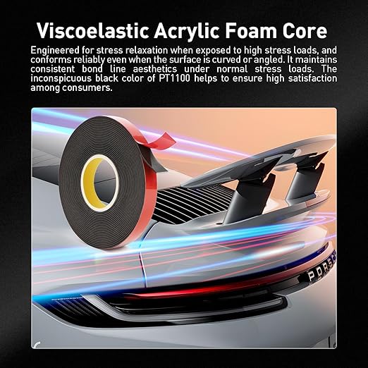 Automotive Acrylic Plus Attachment Tape 0.39" x 18Ft Made of 3M Double Sided - Image 5
