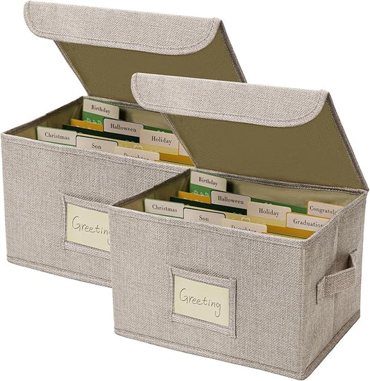 Vienrose Greeting Card Organizer Storage Box by Vienrose