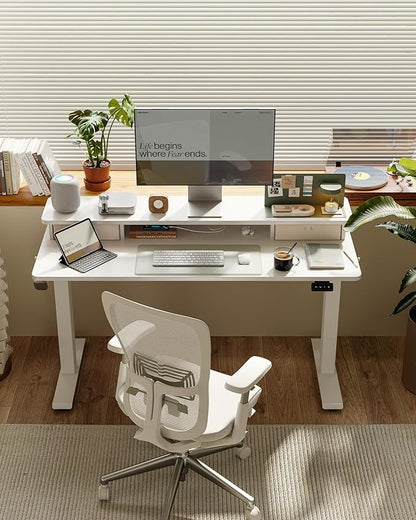 FEZIBO 48 x 24 Inch Height Adjustable Electric Standing Desk - Image 3