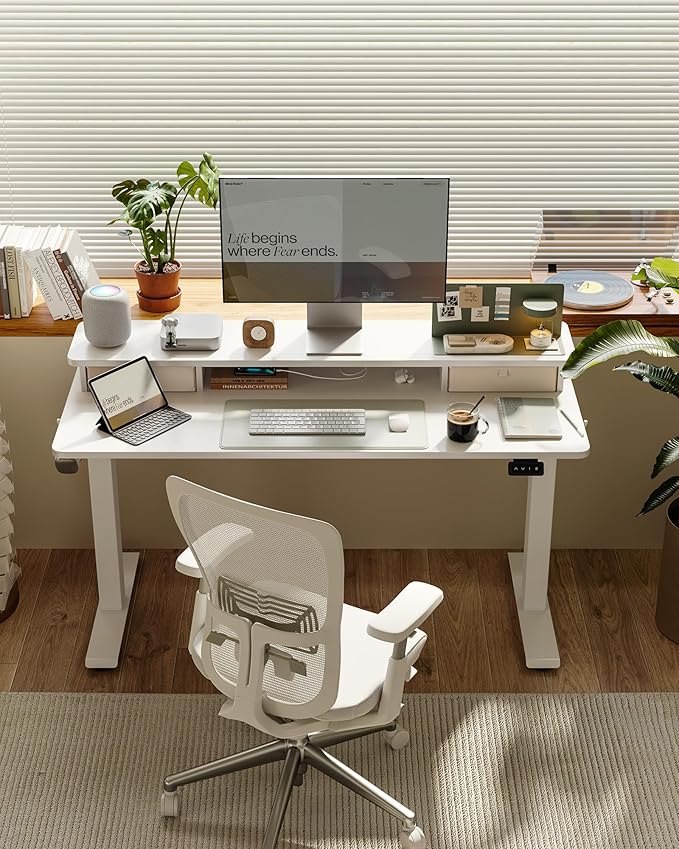 FEZIBO 40 x 24 Inch Height Adjustable Electric Standing Desk - Image 3