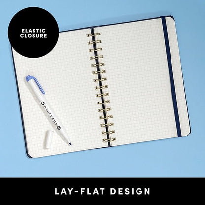 PAPERAGE Graph Paper Spiral Notebook & Journal, 160 Pages, Medium 5.5 inches x - Image 3