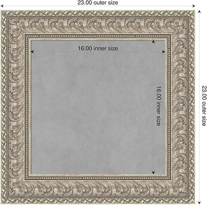 Amanti Art Silver Framed Magnetic Board 23x23 Small Vision Board - Image 2