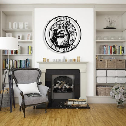 Custom Bear Metal Sign, Custom Bear Metal Wall Art Decor, Personalized Last - Image 8