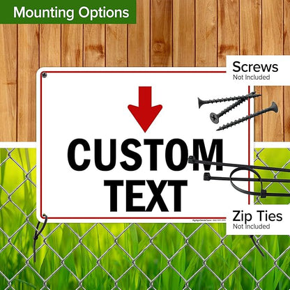 Custom Arrow, Custom Directional Sign, Down Arrow, 10x14 Inches, 55 mil thick - Image 5