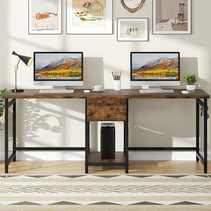 Tribesigns Two Person Desk, 79 Inch Double Desk - Image 8
