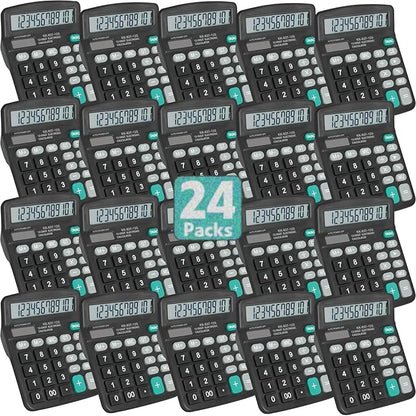 24 Pack Calculator Bulk, 12 Digits Calculators Desktop by YesBes