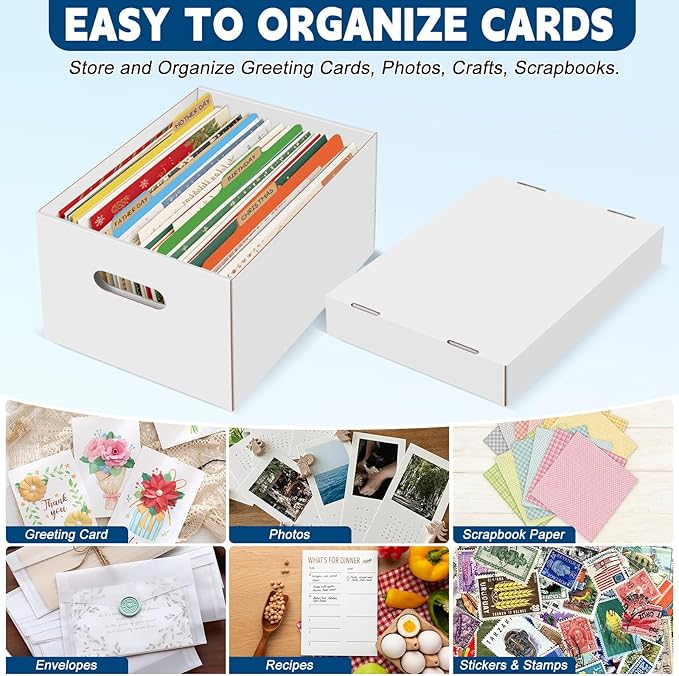 6Pack Greeting Card Organizer, Greeting Card Storage Box - Image 5