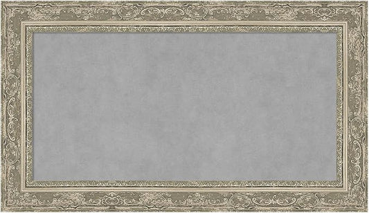 Amanti Art Silver Framed Magnetic Board 16x28 Small Vision Board by AmantiArt