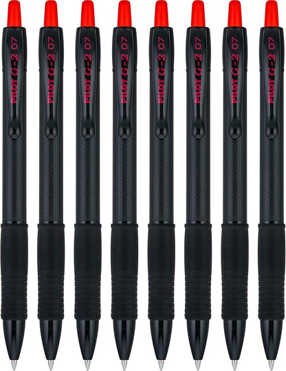 PILOT G2 Edge Red Premium Gel Roller Pens, 0.7 mm Fine Point Pens, Sensory by PilotCorporationofAmerica