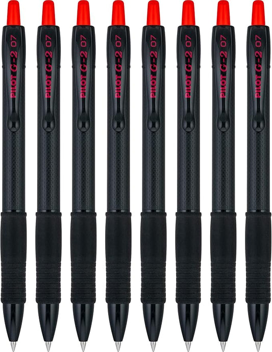 PILOT G2 Edge Red Premium Gel Roller Pens, 0.7 mm Fine Point Pens, Sensory by PilotCorporationofAmerica