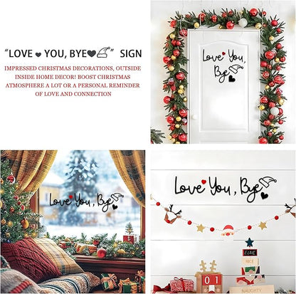 Christmas Love You Bye Wood Sign, Above Door Topper Decoration - Image 6