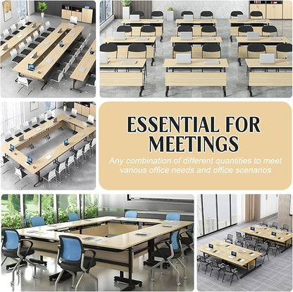 Conference Table, 55.1''Folding Conference Room Table - Image 6