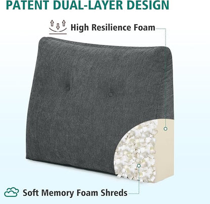 TANYOO Back Support Pillow for Recliner Soft Dual Layer Lumbar Support Pillow - Image 2