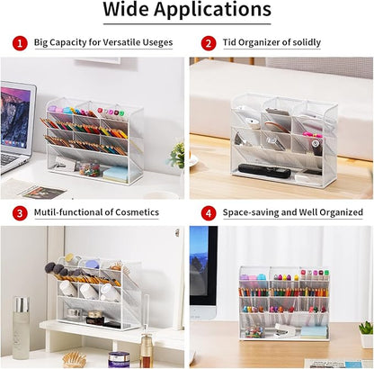 Marbrasse Mesh Desk Organizer, Pen Organizer - Image 3
