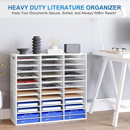 PAG-Mass Mail Sorter Adjustable Countertop Mail Holder, Heavy Duty Literature - Image 2