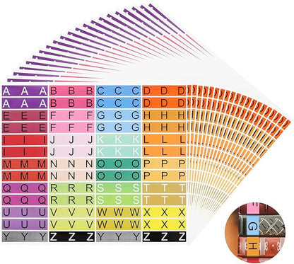 20 Sheets Alphabet Book Spine Labels File Folder Labels File Labels Alphabet by Geelin