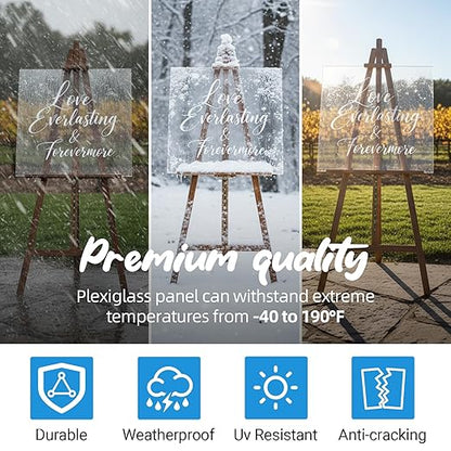 CALPALMY 1/4" Thick Clear Acrylic Sheets - Image 5
