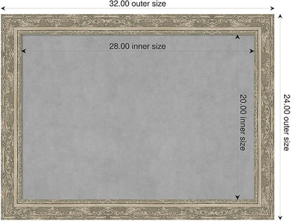 Amanti Art Silver Framed Magnetic Board 24x32 Medium Vision Board - Image 2
