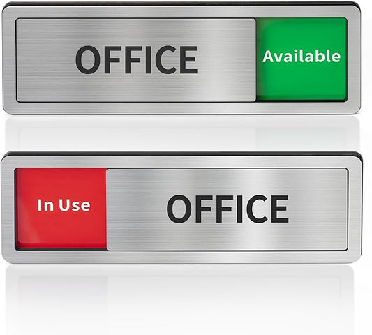 Office Door Signs Do Not Disturb, In Use/Available Slider Sign by Abudada
