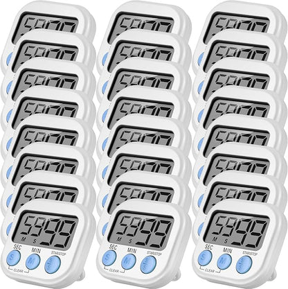 Weewooday 24 Pcs Digital Kitchen Timer Magnetic Timer Bulk On/Off Switch Minute by Weewooday