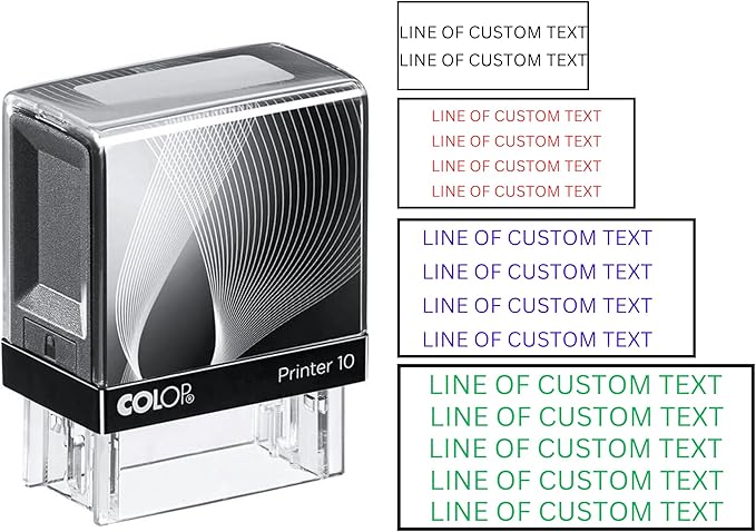8 Lines Customized Stamp by Stampi
