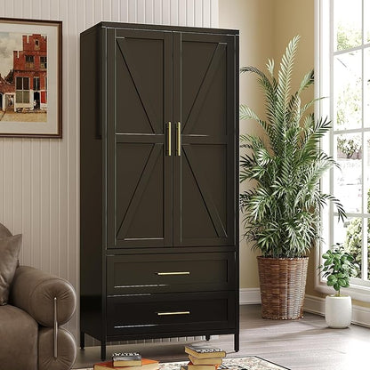 SUPEER Metal Wardrobe Cabinet - Image 7