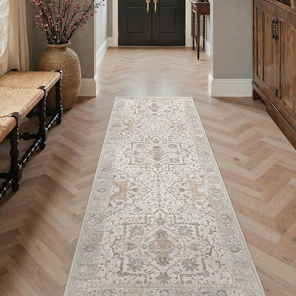 GENIMO Runner Rug 2'6"x6 Machine Washable Non Slip Vintage Hallway Runner Rug - Image 2
