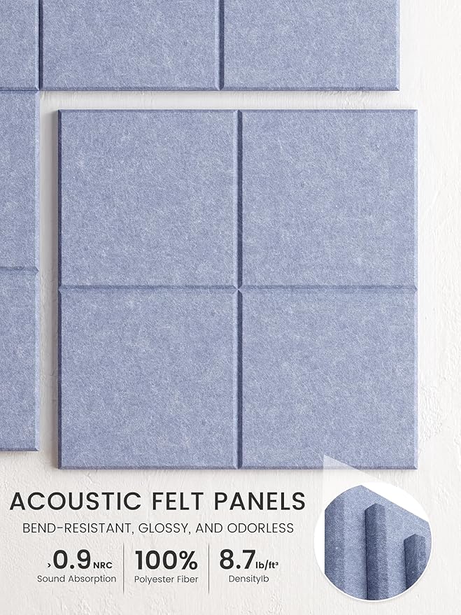 Bumusty Large Cork Board Alternative-36 x24 Felt Bulletin Board Tiles, - Image 3