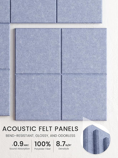 Bumusty Large Cork Board Alternative-36 x24 Felt Bulletin Board Tiles, - Image 3