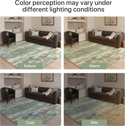 GENIMO No Crease Non Slip 8x10 Area Rugs - Image 8